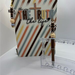Striped Faith Notebook, Bookmark and Pen Set
